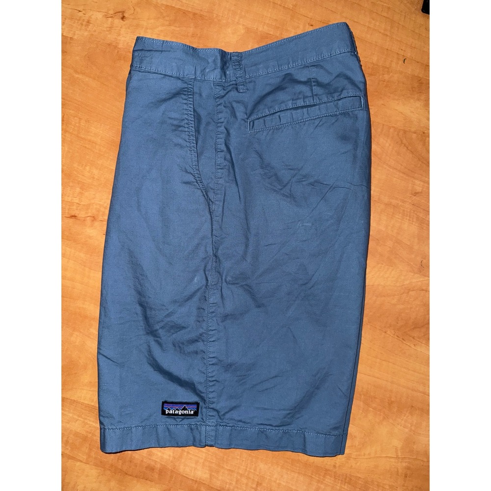 Patagonia Mens Stand Up Shorts Blue Organic Cotton Hemp Size 36 - Picture 6 of 7